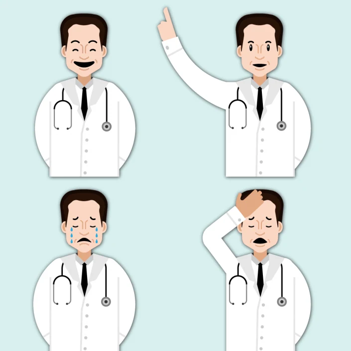 Doctor character design for Healthy Child video game