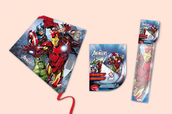 Marvel avengers diamond kite toy graphic design artwork