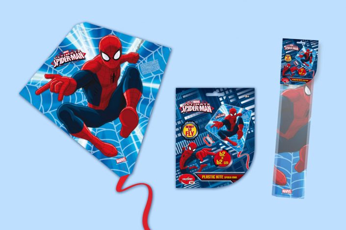 Marvel Spiderman diamond kite graphic design artwork