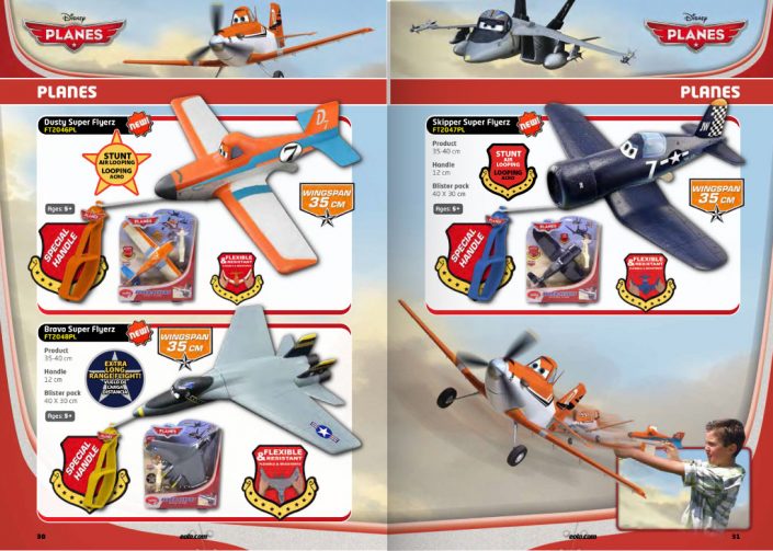Disney Planes catalog pages layout graphic design artwork